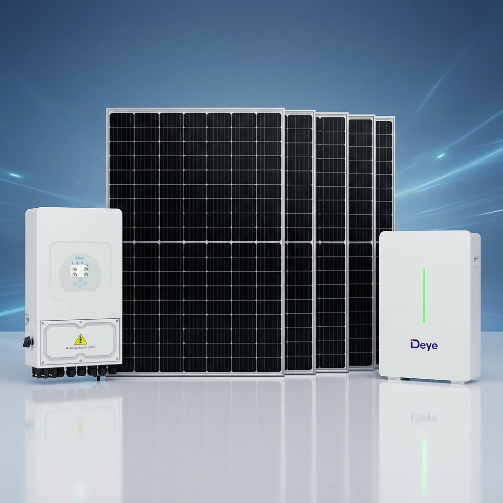 Kit Fotovoltaic Hibrid monofazat 6kW cu Stocare 10.6kWh - SunGrid