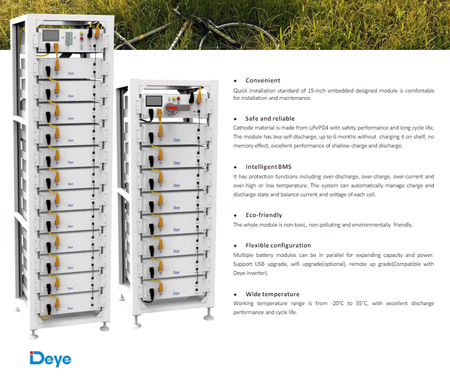 Control Box acumulatori HIGH VOLTAGE Deye BOS-G - SunGrid