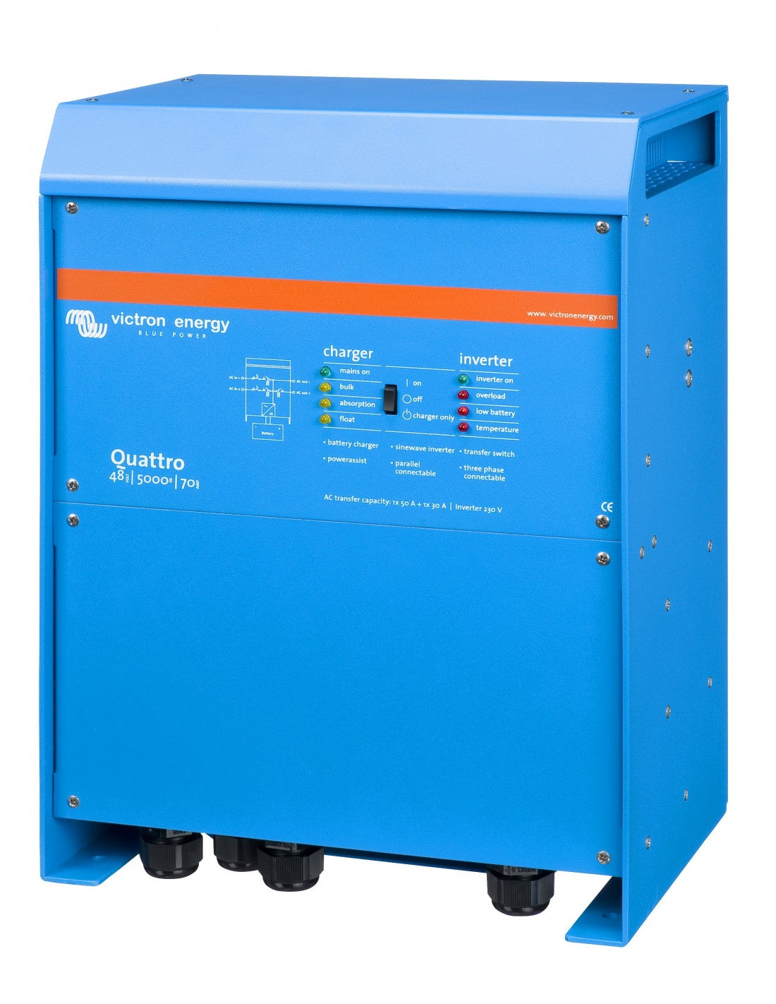 Victron Quattro 48/5000 230V – Invertor & Încărcător 48V 5000VA - SunGrid